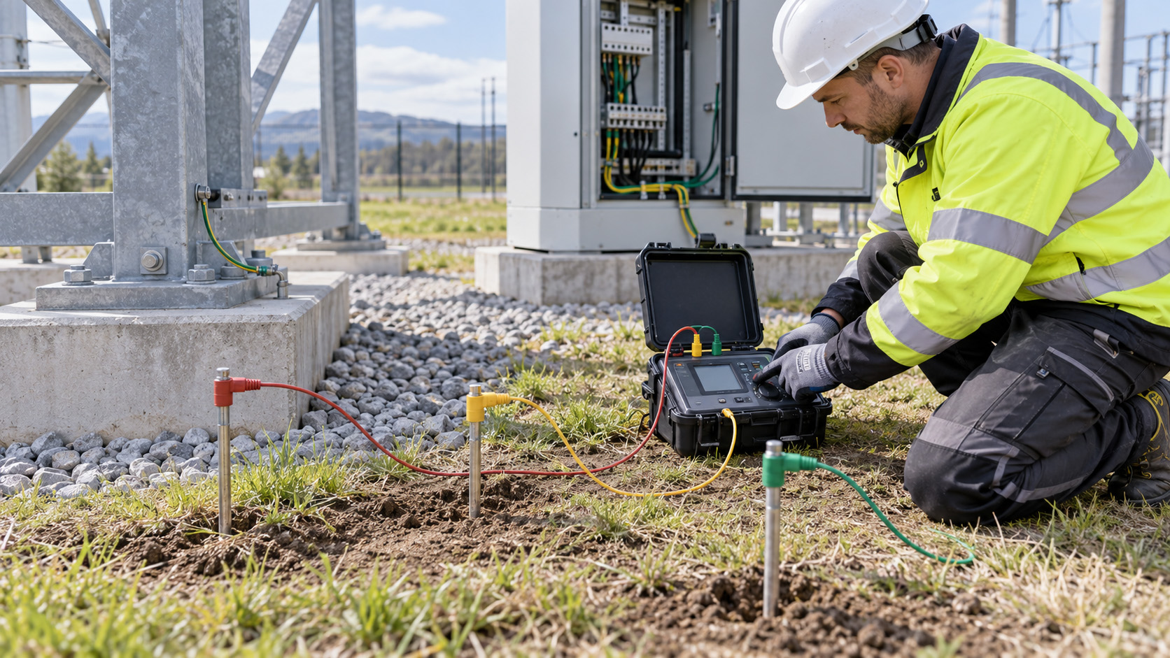 Testere pentru priza de pamant in instalatii electrice si mentenanta
